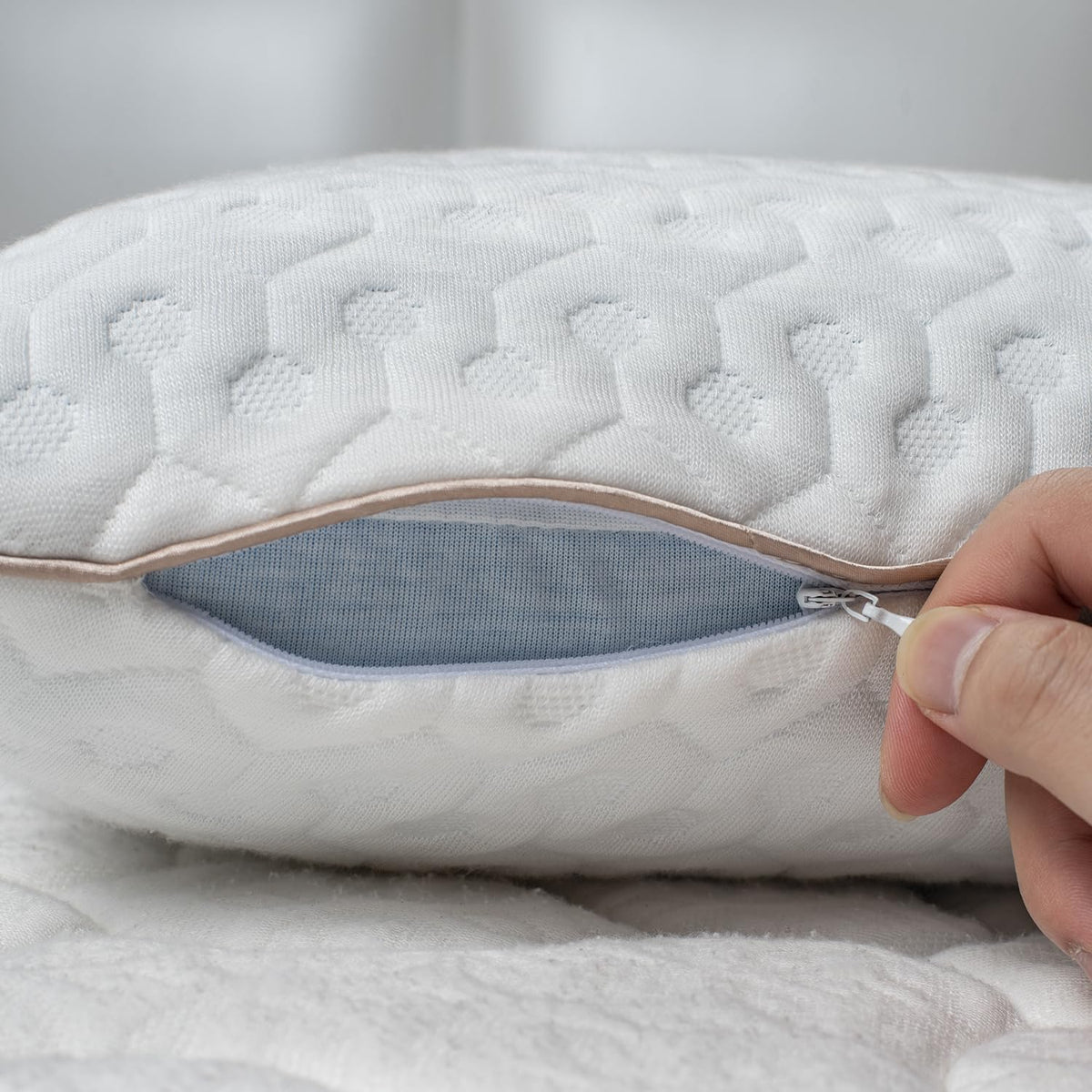 BedStory Memory Foam Pillow, Cooling Gel Pillows for Sleeping, Soft Supportive Pillow Medium Firmness for Side Stomach Back Sleepers, Ventilated
