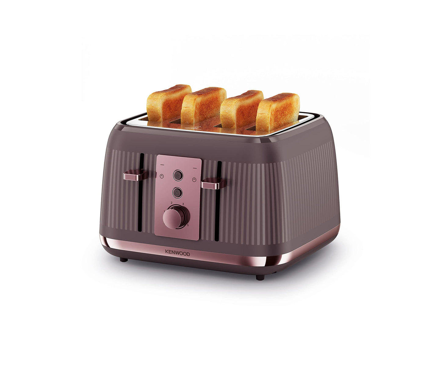 Kenwood Dusk Toaster, 4 Slot Toaster, Reheat, 5 Browning Settings, Defrost And Cancel Functions, Pull Crumb Tray, TFP30.000PU, 1800W, Twilight Purple