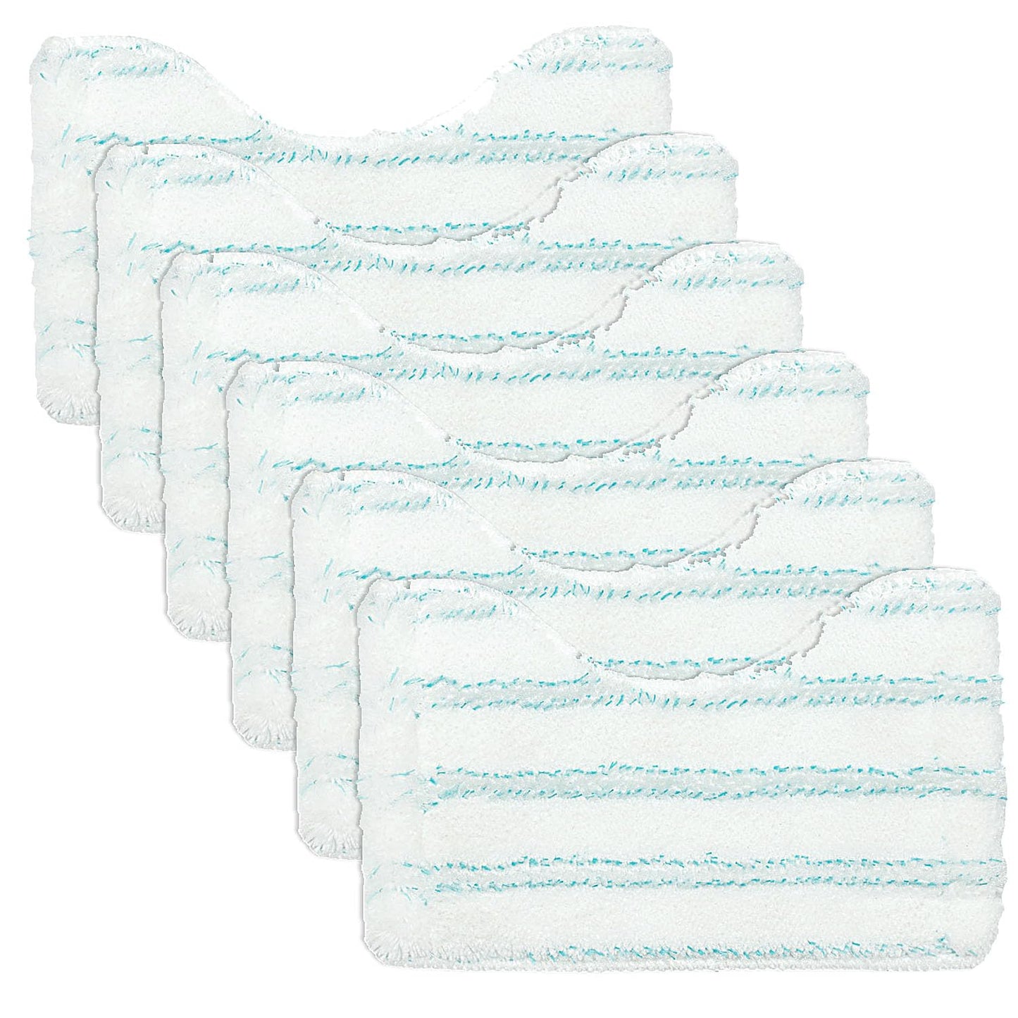 ANBOO Set of 6 Replacement Cover Bath Cleaner Microfibre Tile Wiper for Leifheit Bathroom Wiper Micro Duo Telescope, Bath Wiper for Leifheit
