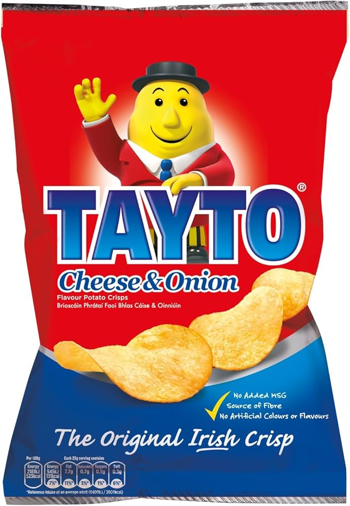 24 x Tayto Cheese and Onion 25g (Ireland)