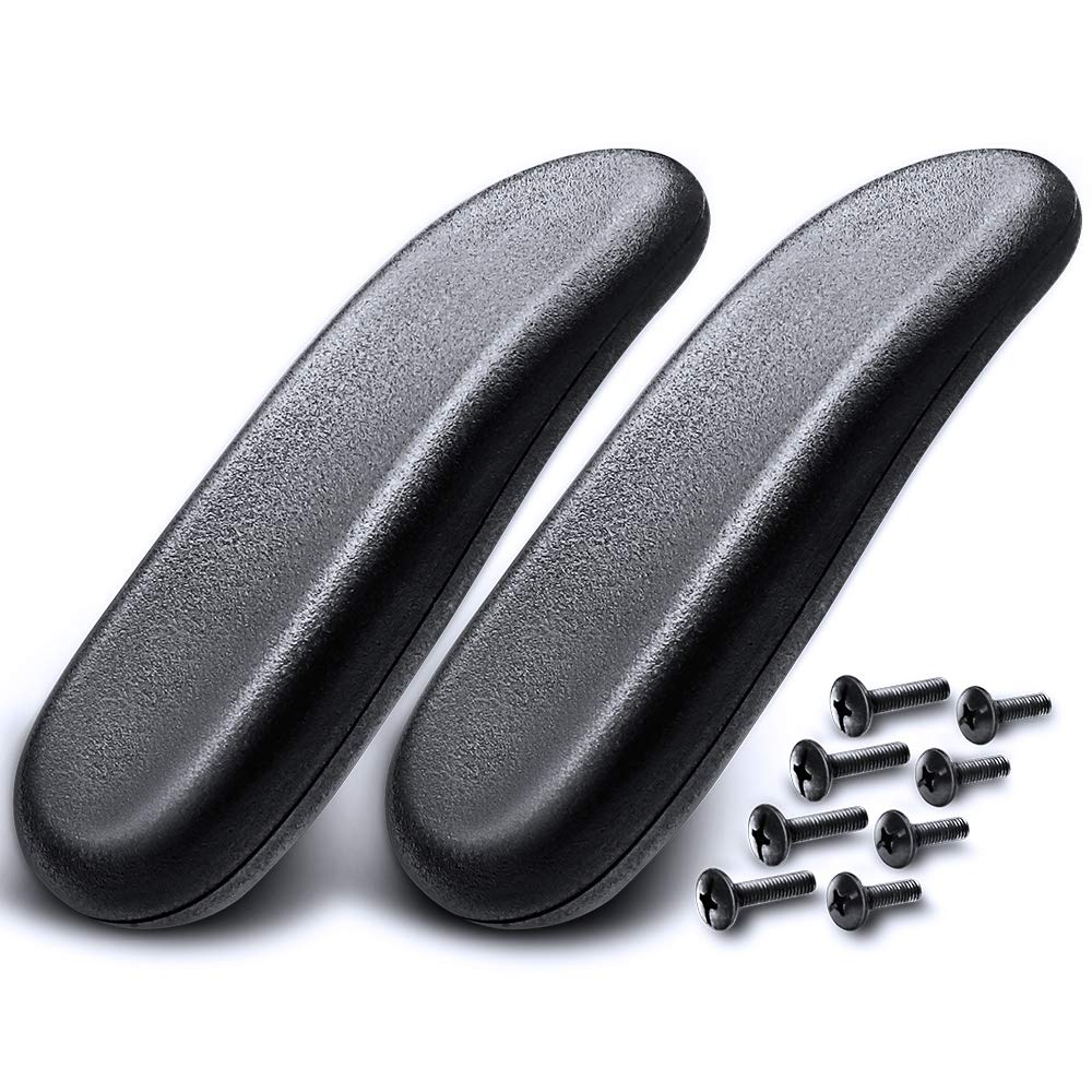 MSOBAIW 1 Pair Universal Soft PU Leather Office Chair Armrest Replacement Pads