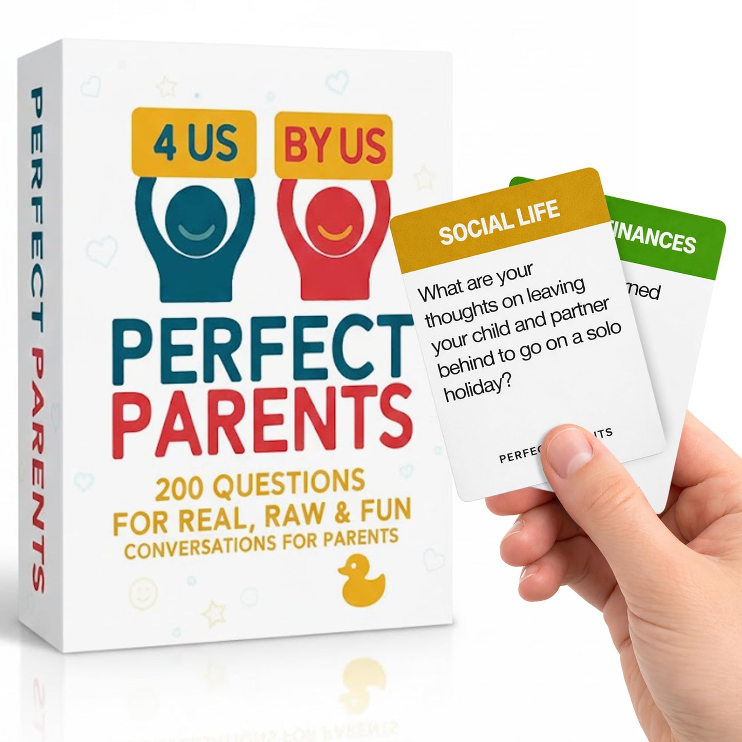 Perfect Parents - Real, Raw & Funny Conversation Cards for Mums and Dads | Couples Card Game | Ultimate Gift for Anniversary, Valentines & Date Nights