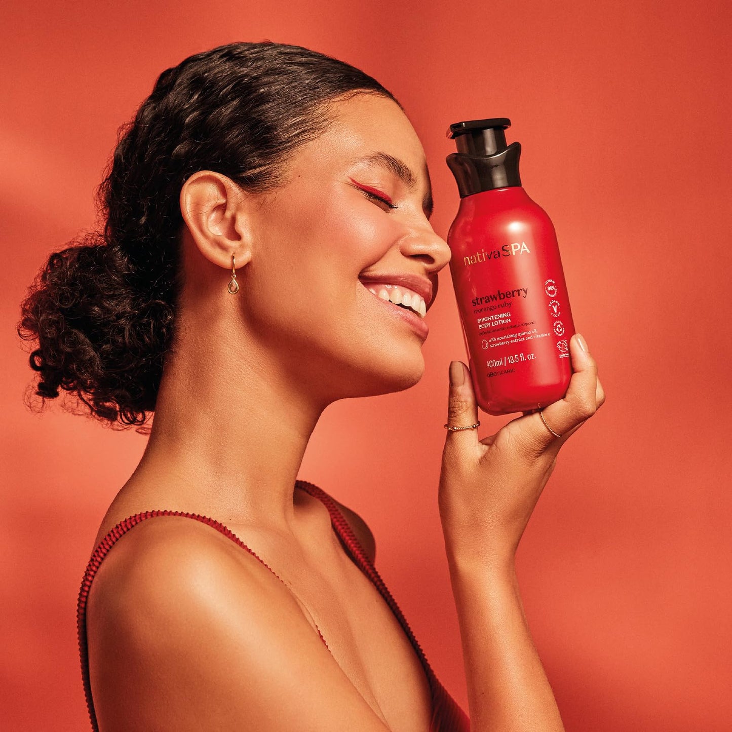 Loção Hidratante Morango Ruby Nativa SPA - 400ml