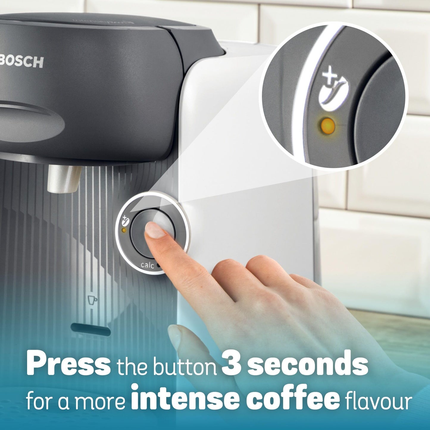 Tassimo by Bosch FINESSE TAS16B4GB POD Coffee Machine, 1400 Watt, 0.7 Litre - White