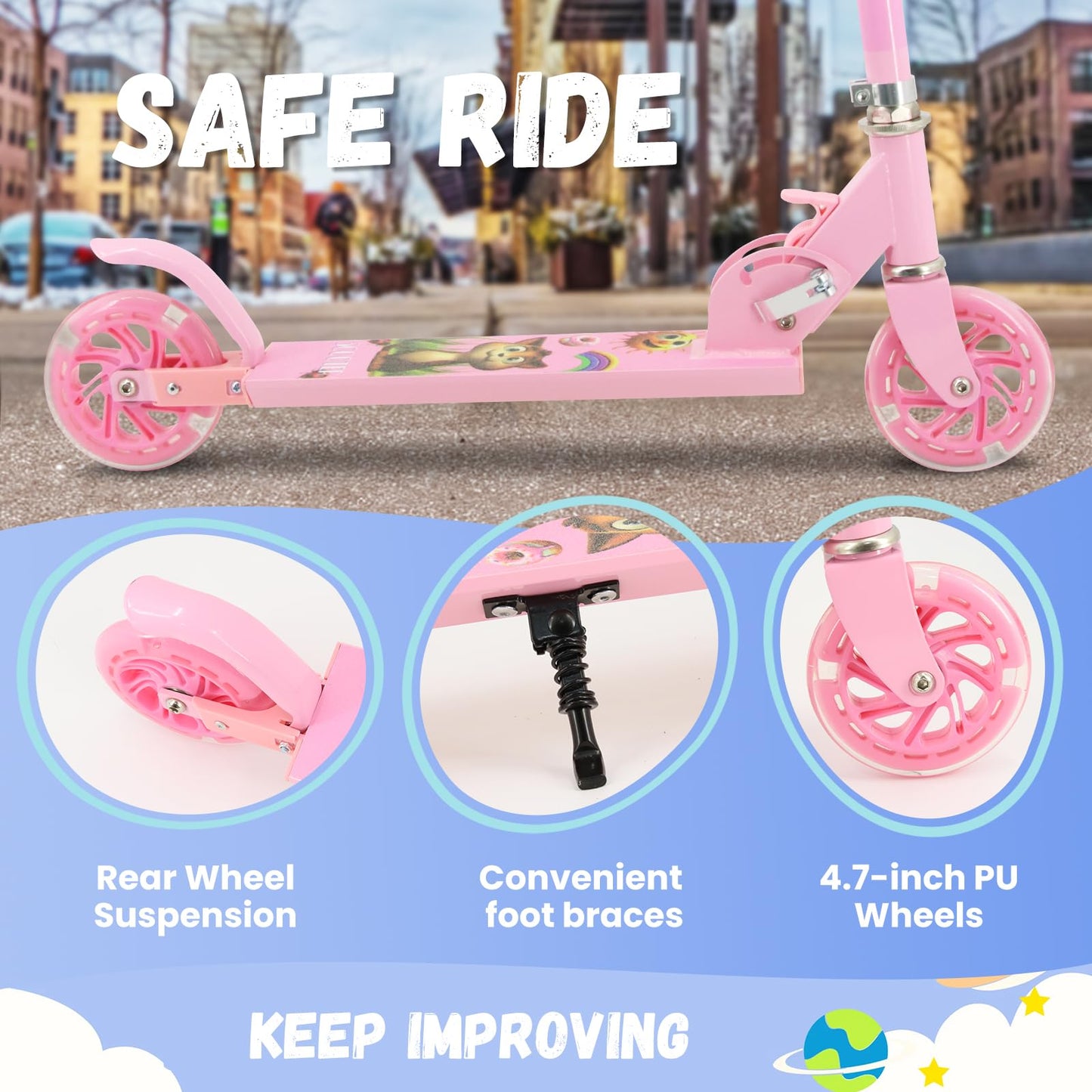 TENBOOM UK 201PK New TB, Pink Flame LED Wheels