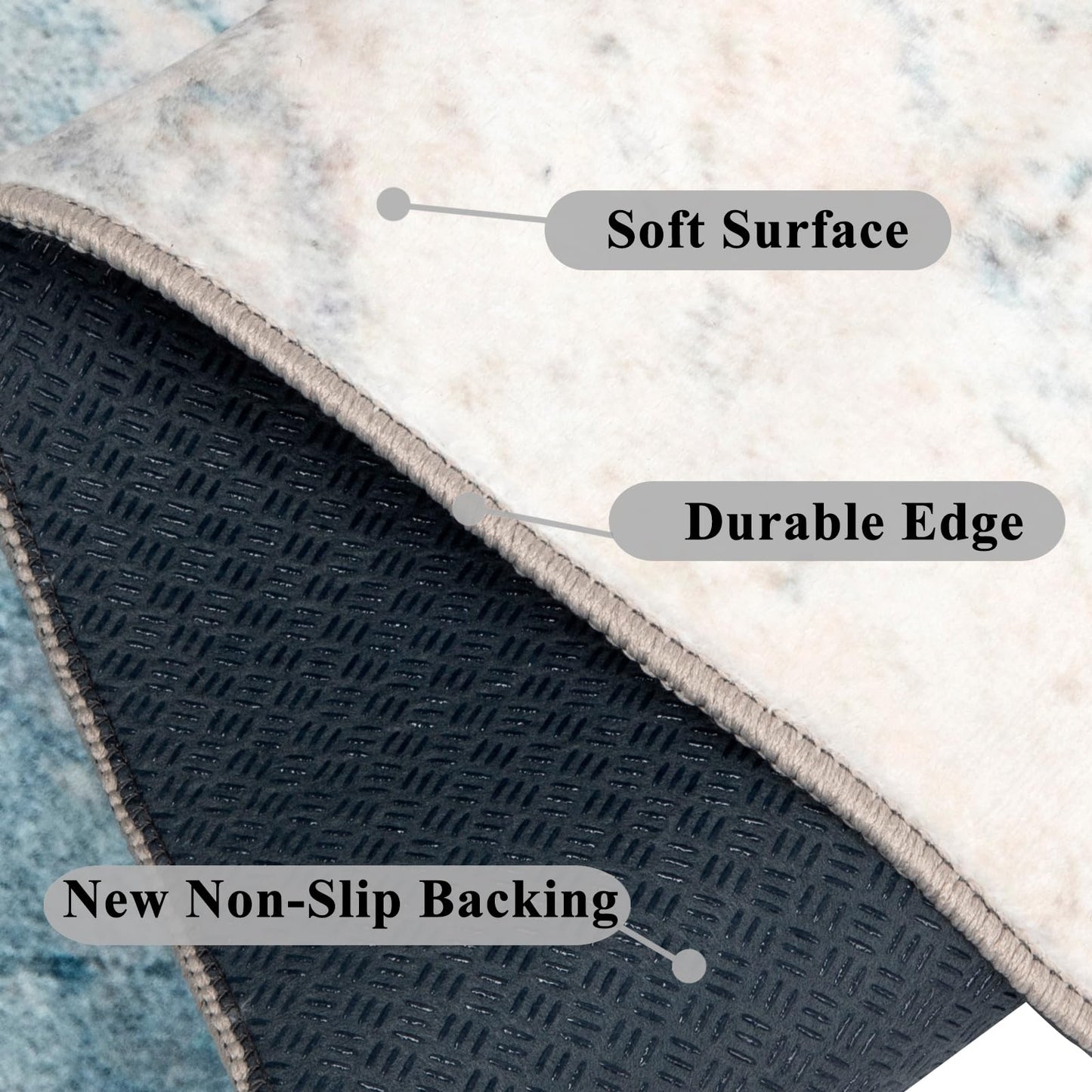 Honorstar Office Chair Mat for Hardwood Floor & Tile Floor 120×150cm Desk Chair Mat Rectangular Rug Floor Protector Gaming Chair Mat for Low Pile