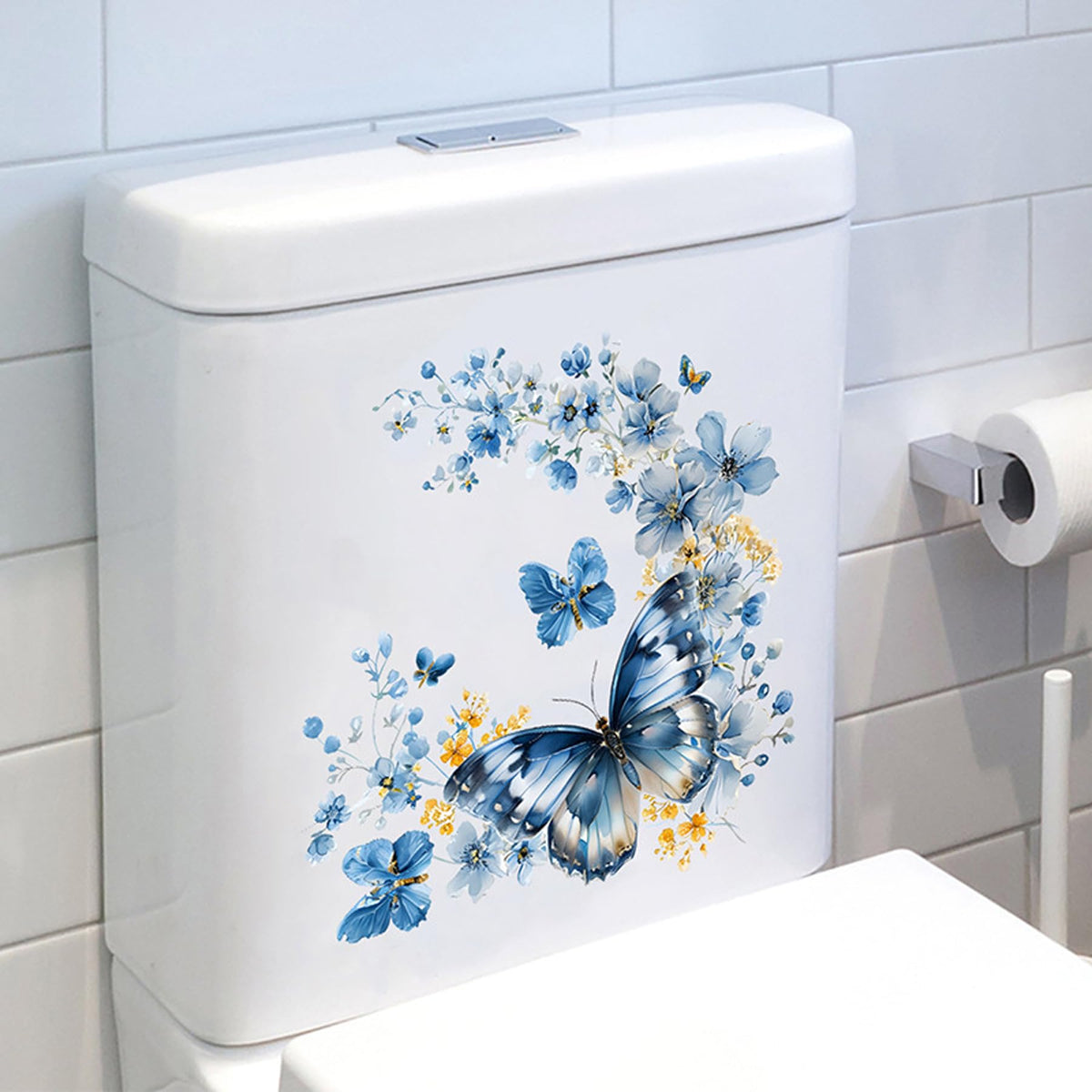Wasise Toilet Stickers,Bathroom Sticker, Toilets Cistern Cover Decals
