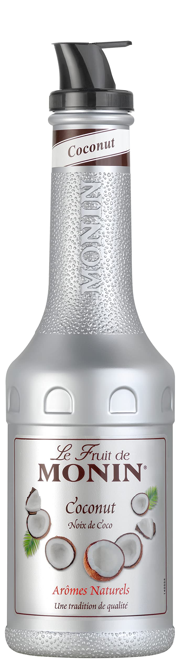 MONIN Coconut Fruit Mix Puree 1L for Cocktails and Frappes. Vegetarian, Allergen-Free, 100% Natural Flavours and Colourings. 2-in-1 Coconut Puree and