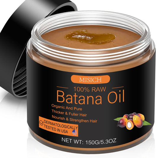 Raw Batana Oil for Hair Growth, 100% Natural Pure Botana Oil Paste, Unrefined Organic Batana Hair Growth Oil for Prevent Hair Loss, Enhances Hair