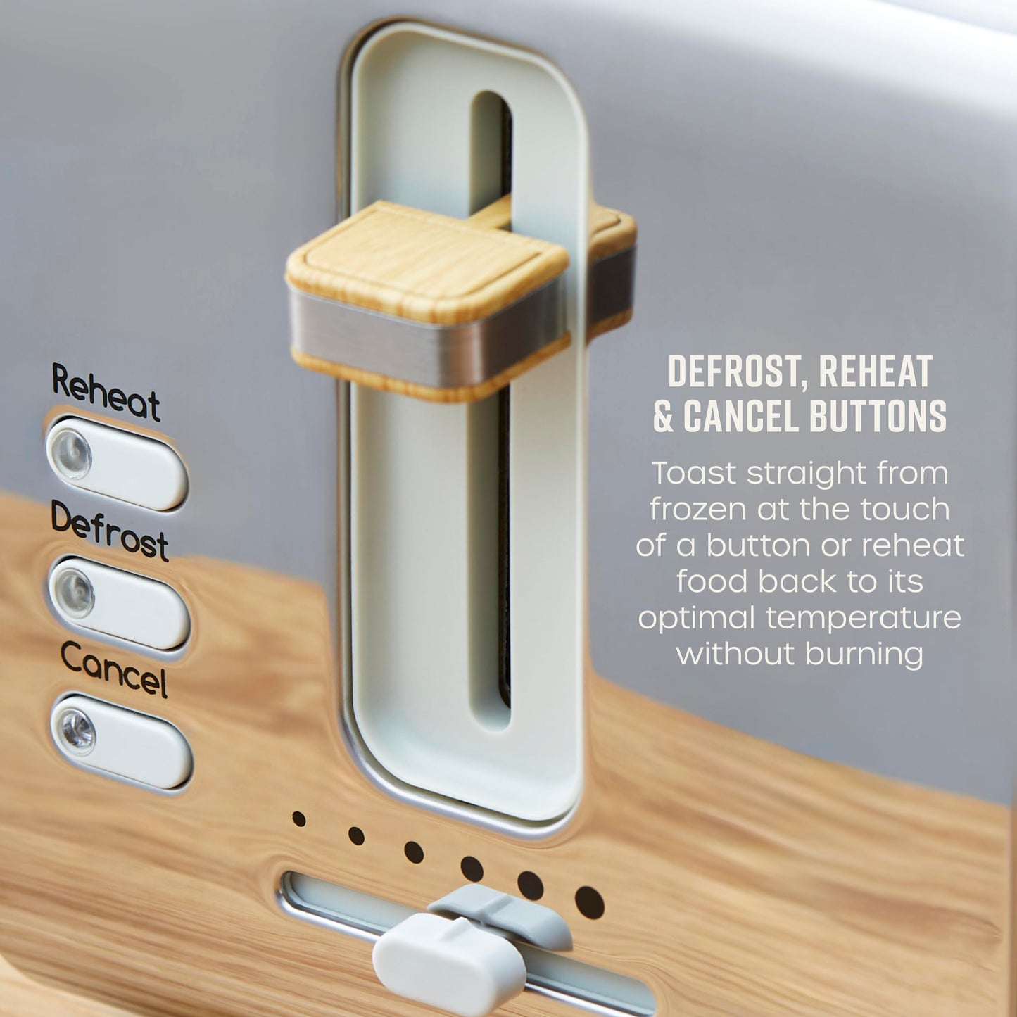 Swan ST14610OAT Nordic 2 Slice Toaster with 6 Browning Levels, Defrost/Reheat/Cancel, Removable Crumb Tray, Cord Storage, 900W, Oatmeal