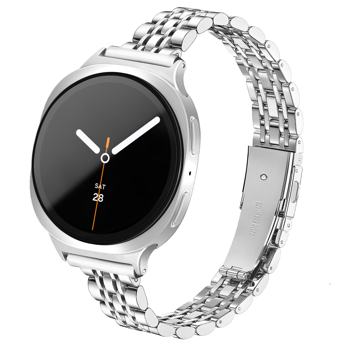 wipalor Slim Stainless Steel Band Compatible with Samsung Galaxy Watch 8 7 6 5 4 Straps 40mm 44mm, Ladies Elegant Watch Straps for Samsung watch