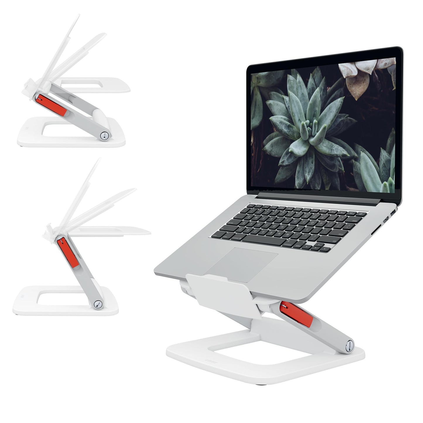 Leitz Height Adjustable Multi-Angle Laptop Stand, Six Pre-Set Height & Angle Combinations, Compact Footprint, Desktop/Tabletop Riser Stand, For 13"