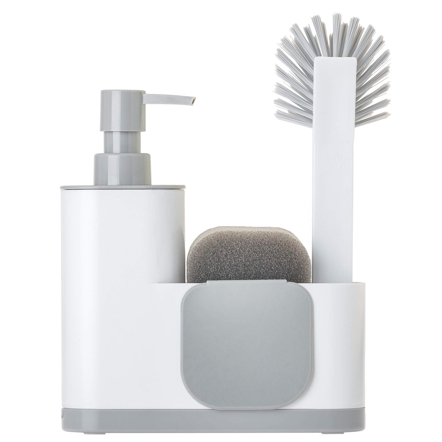 VIGAR Monobloc 4-Piece Sink Set, White, 350 Milliliters, Plastic, Grey