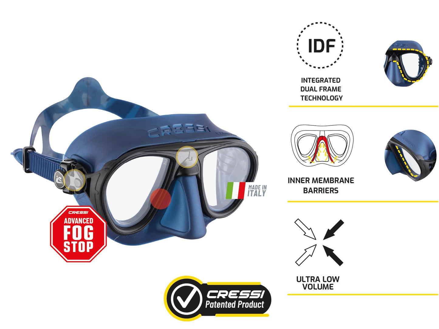 Cressi Calibro + Corsica Snorkeling Set - Green, Uni