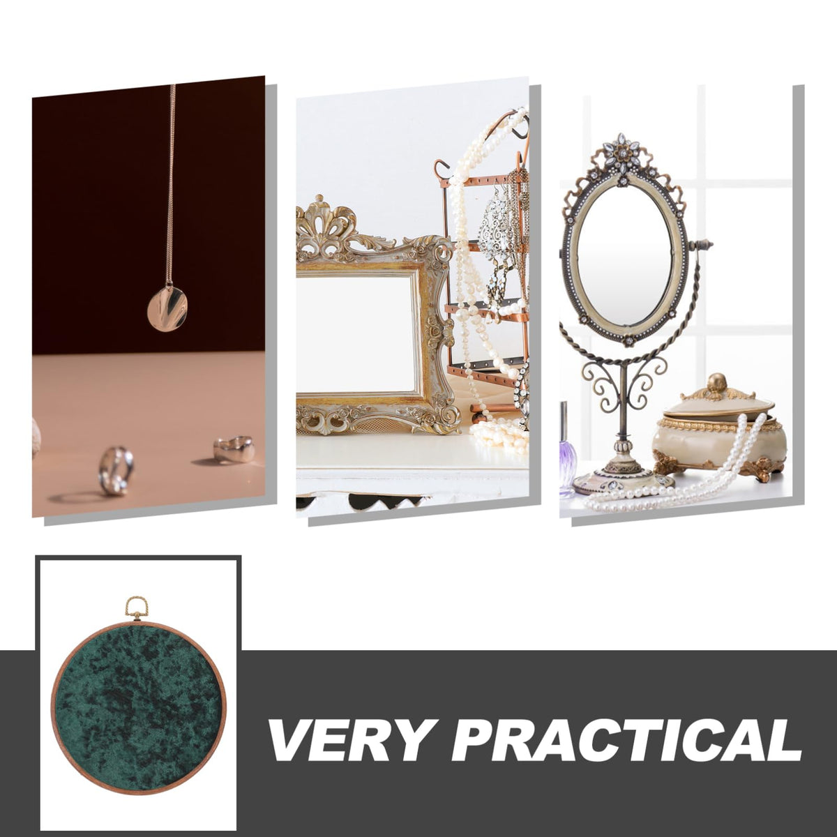 CHILDWEET Brooches Holder Display Board Round Wall Hanging Pin Board Display for Brooches Enamel Pins and Badge Collection Storage and Decorative