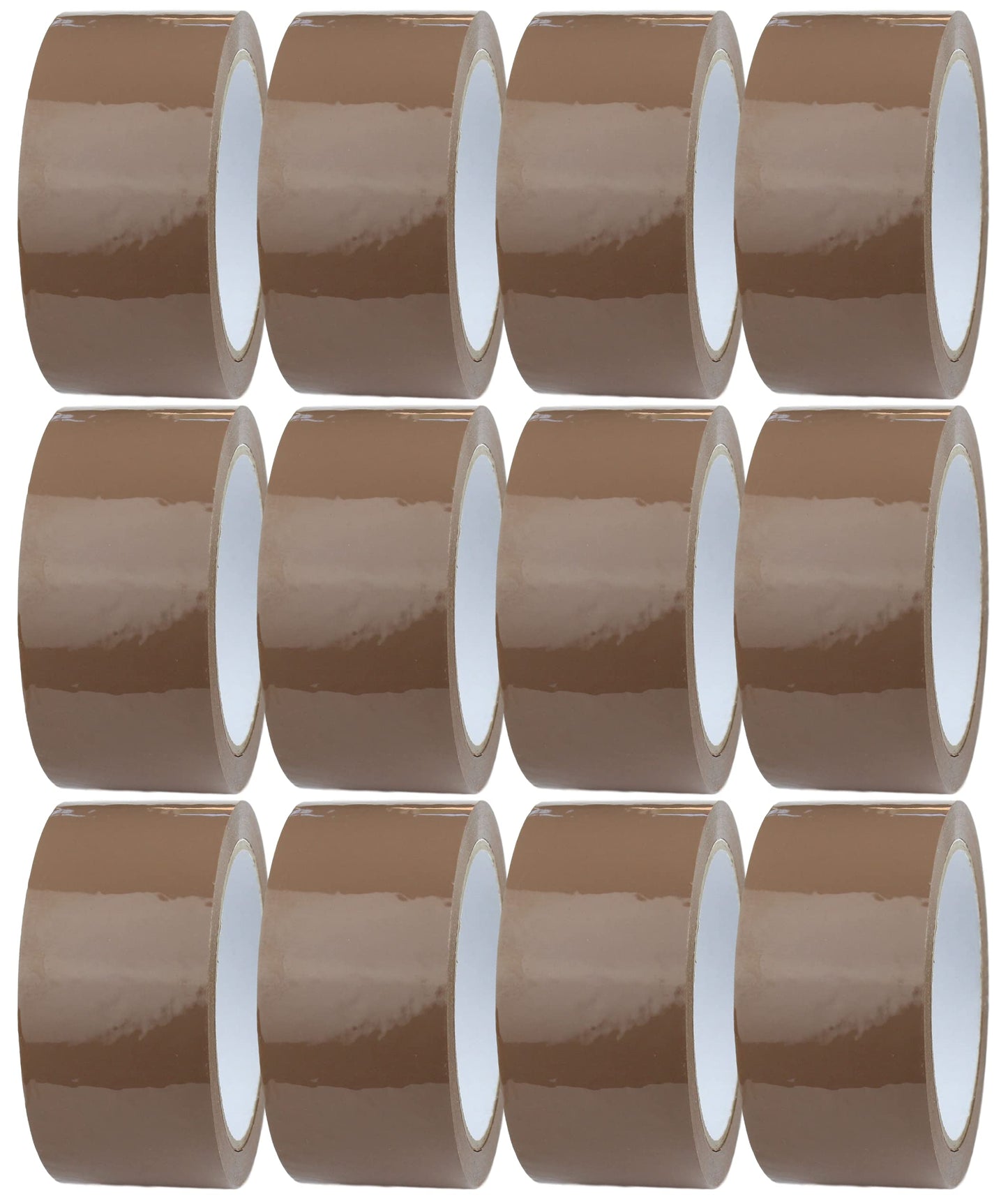 Crimson Starfish 12 x Brown Packaging Tape Rolls 48mm x 66m | Packaging Tape for Packing Parcels, Boxes, Postage, Moving House | Adhesive Parcel &