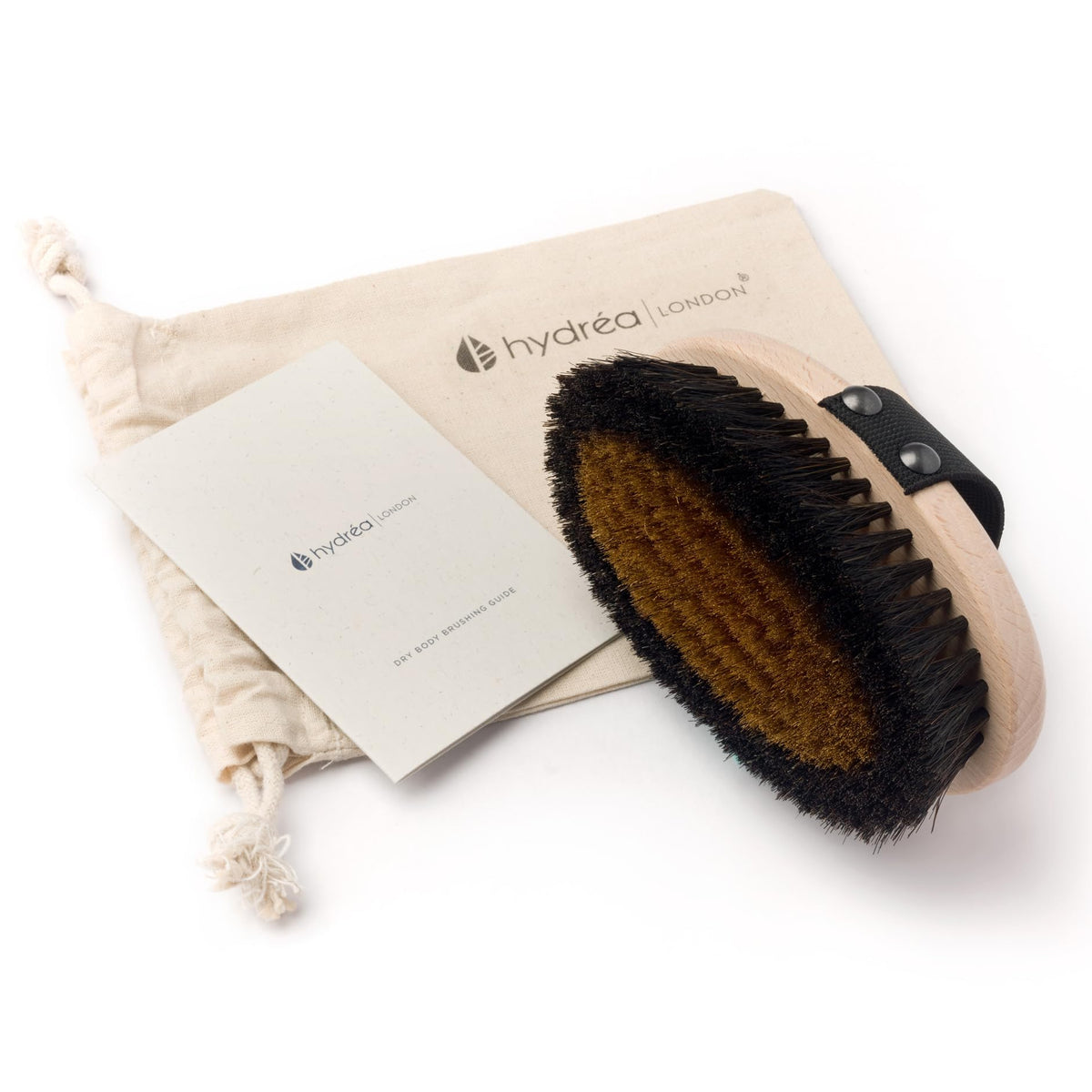 Hydrea London Ionic Copper Glow Dry Body Brush ? Skin Exfoliating & Energising Copper Bristle, Lymphatic Drainage, Dry Massage - Anti-Cellulite