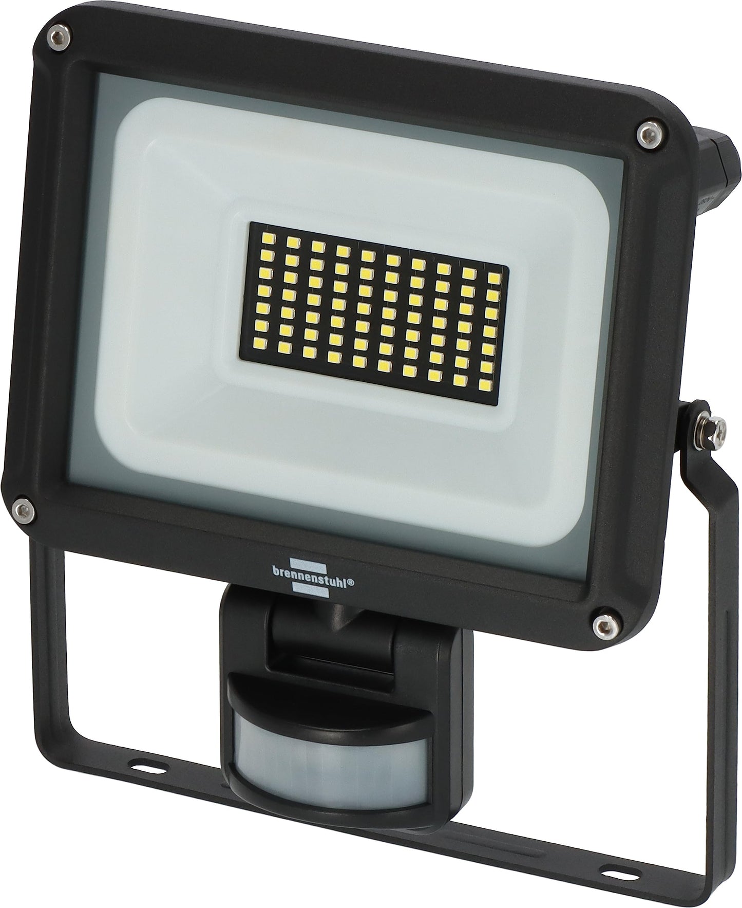 Brennenstuhl LED Spotlight JARO 4060 P (LED Wall Floodlight for Outdoor use IP65, 30W, 3450lm, 6500K, with Motion Detector and Twilight Sensor)