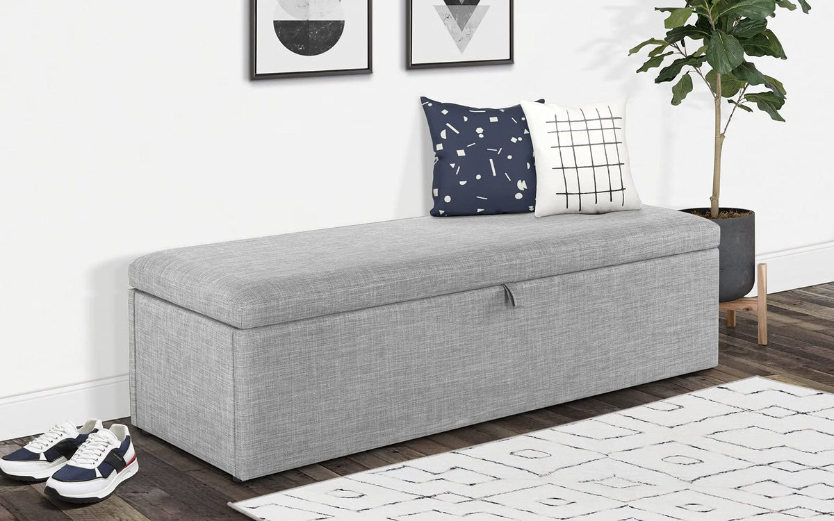 Julian Bowen Sorrento Blanket Box, Light Grey