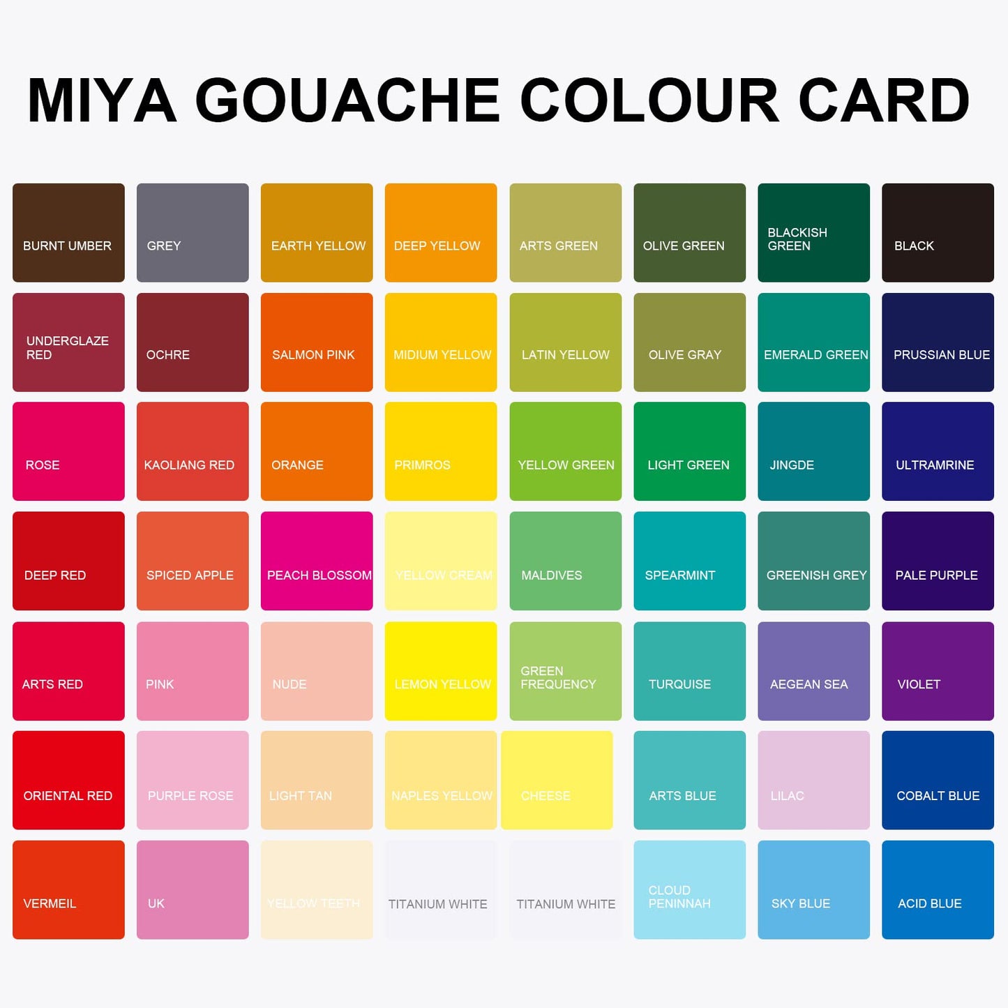 HIMI Gouache Paint Set, 56 Colours x 30ml/1oz with a Portable Carrying Case, Unique Jelly Cup Design, Non-Toxic, Guache Paint for Canvas Watercolor