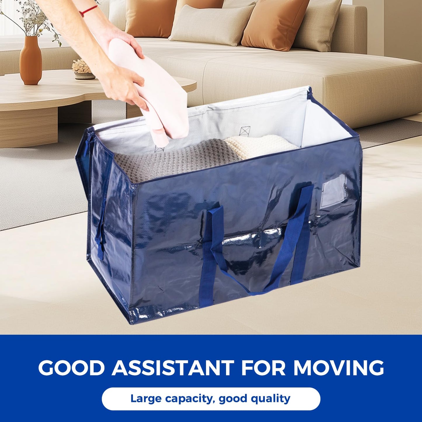 ZFWDSY Moving Bags 93 L,4-Pack Storage Bags Moving Boxes Alternatives