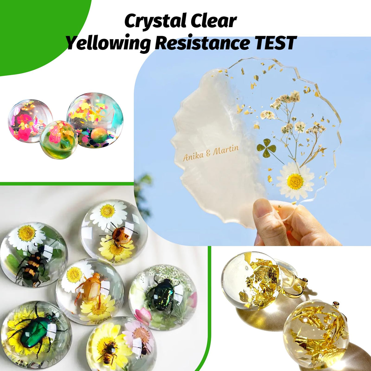 Teexpert 1Gallon High Gloss Epoxy Resin Kit, Upgraded Clear Self-leveling Bubbles-Free Resin Epoxy, 1:1 Mix Casting and Coating Resin for Jewelry,