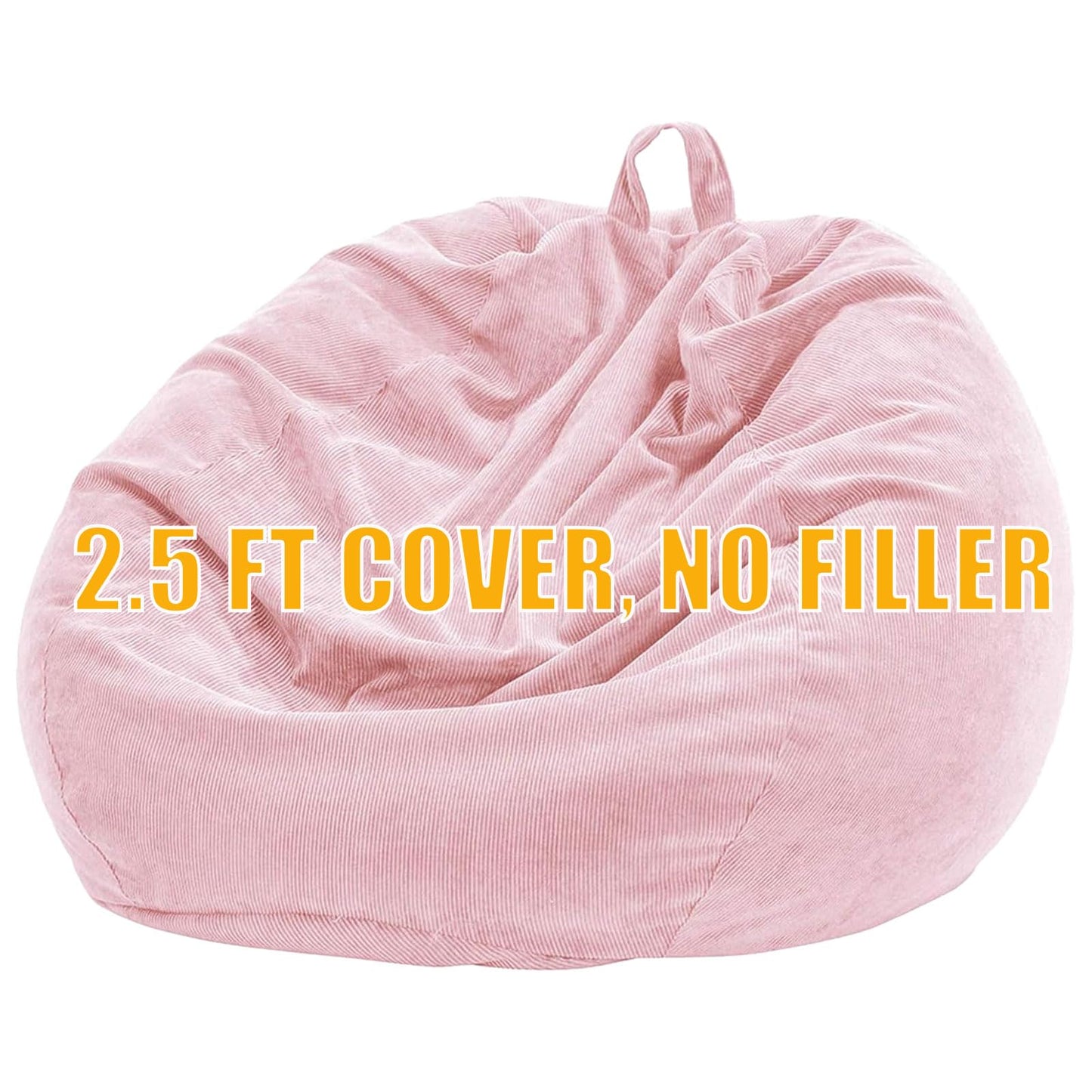 Nobildonna Bean Bag Chair Cover (No Filler) for Kids Beanbag Stuffed Animal Storage Without Filling Plush Toys Holder and Organizer Soft Premium