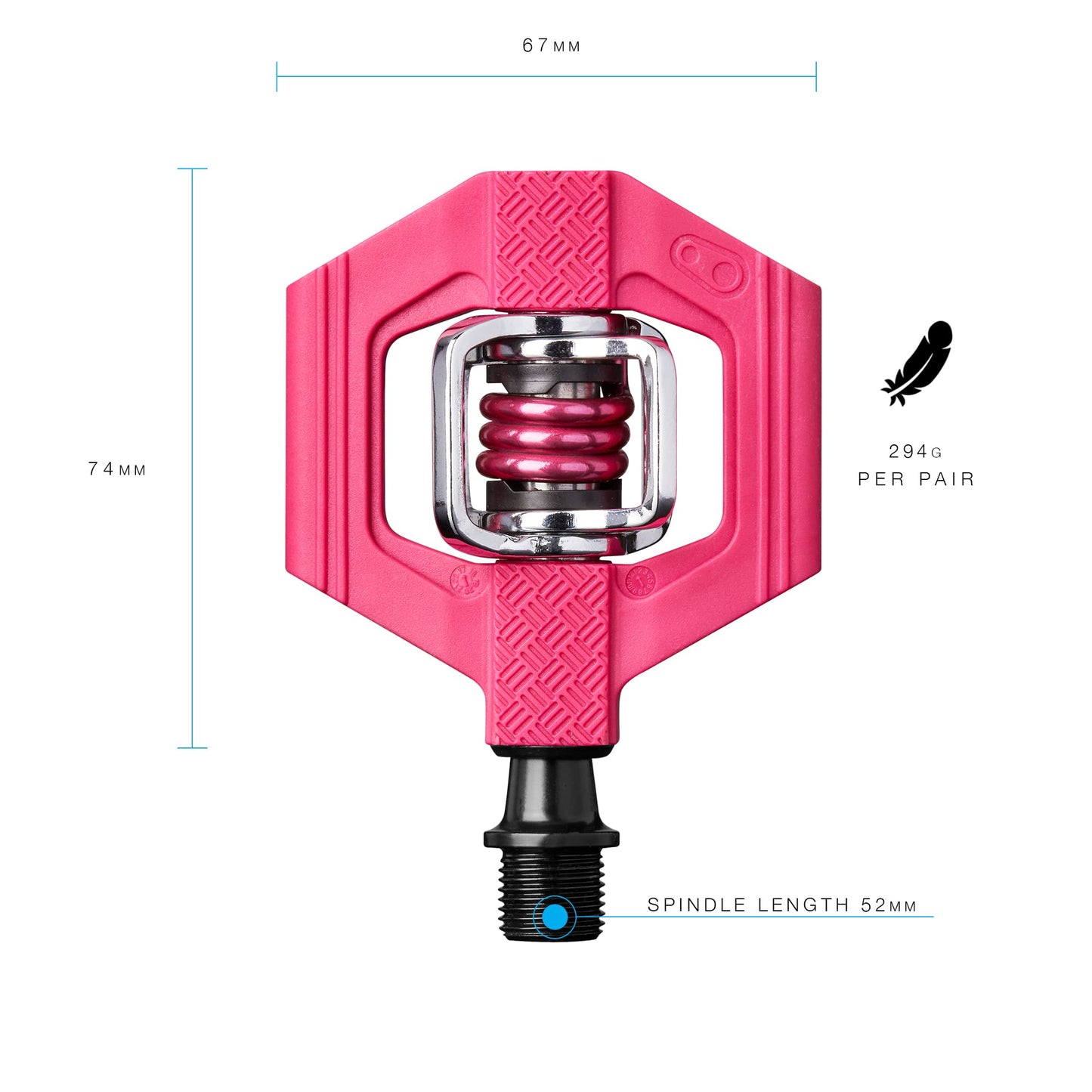 Crankbrothers Candy-1 Pedals, Pink