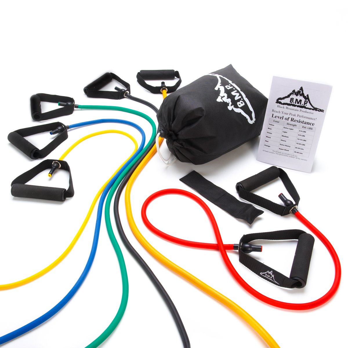 Black Mountain Products Unisex New Strong Man Resistance Band (Black)