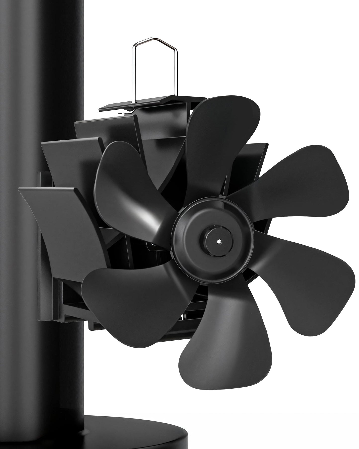 Signstek Heat Powered Log Burner Fan - 6 Blades Magnetic Chimney Silent Stove Fan for Efficient Heat Distribution on Wood Stoves, Fireplaces & Log