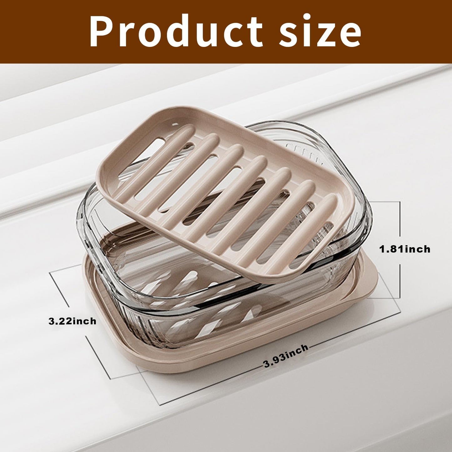 Travel Soap Case with Lid, Portable Moisture-Resistant Holder, PP