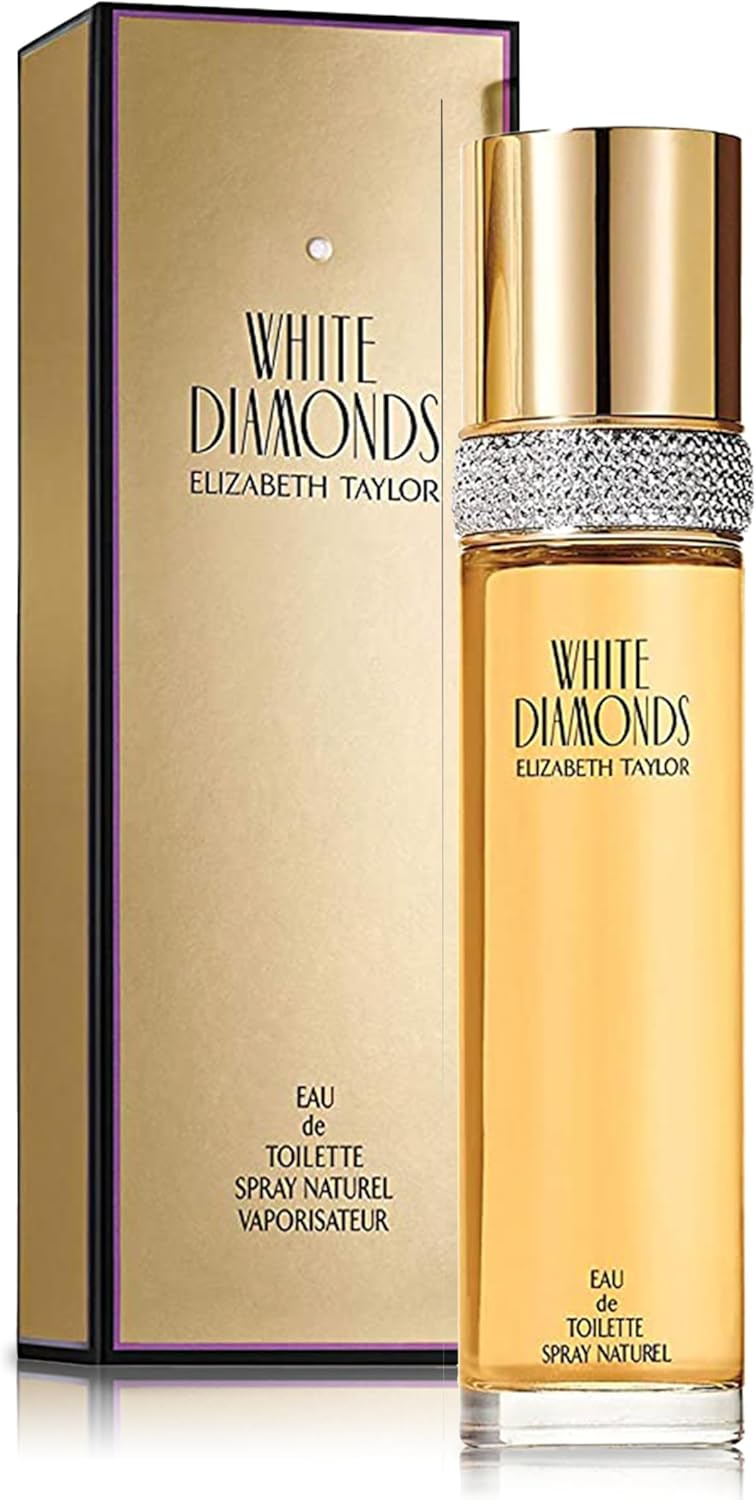 Elizabeth Taylor White Diamonds Eau de Toilette Spray, 100ml, New but open scruffy box