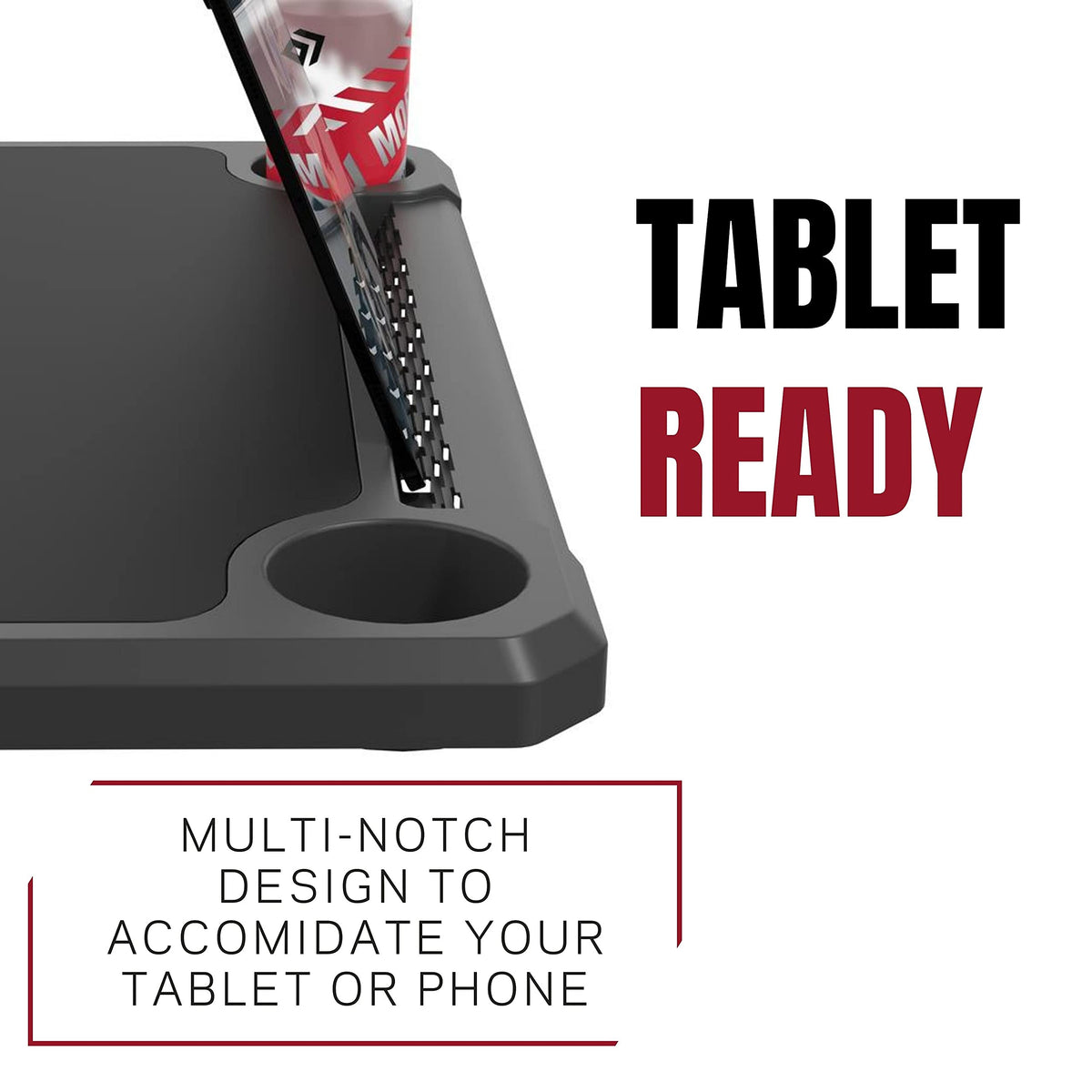 KOM Cycling Indoor Media Display Desk Stand for Indoor Cycling- Perfect for displaying Zwift, Trainer Road, and Wahoo Suf Portable Tripod Bike Desk