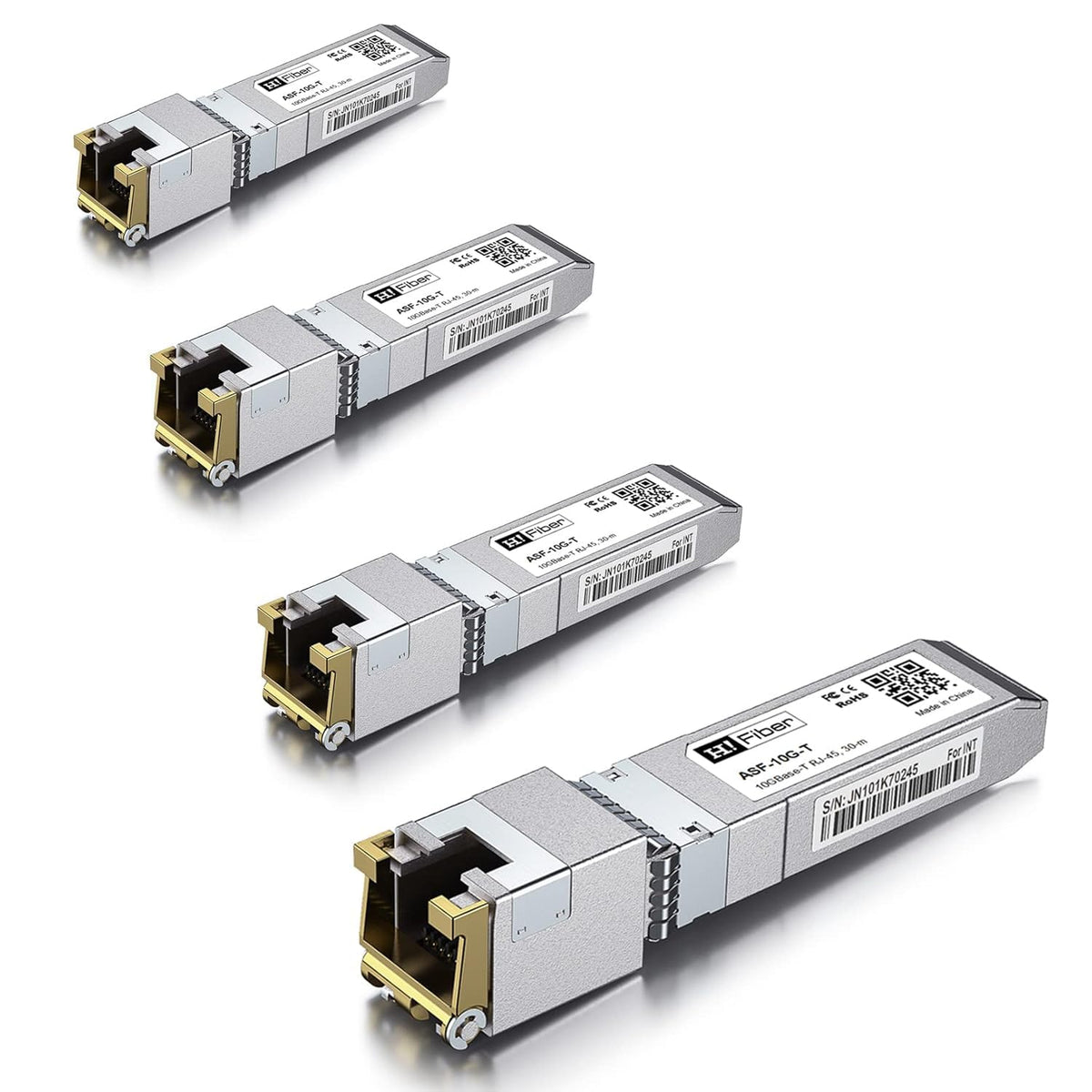 10GBASE-T SFP+ Transceiver 80 Meters, SFP+ to RJ45, 10G SFP+ to Ethernet Module Compatible with Cisco SFP-10G-T-S, MA-SFP-10GB-T, Ubiquiti UniFi