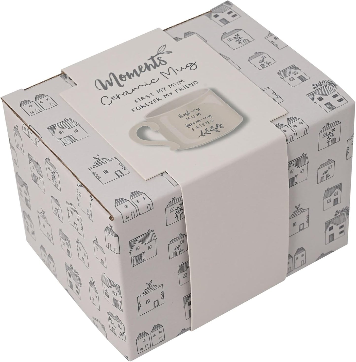 Moments Stoneware Ceramic  Mum Forever Friend Mug - Fawn Colour