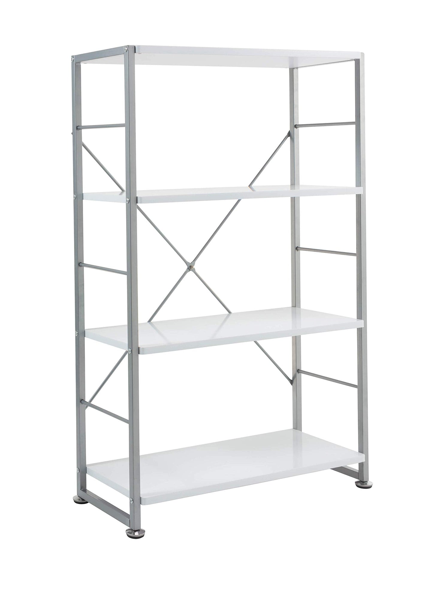 Alphason,ABC65043-WH,Cabrini White Modern Bookcase,White,1000x760x300mm