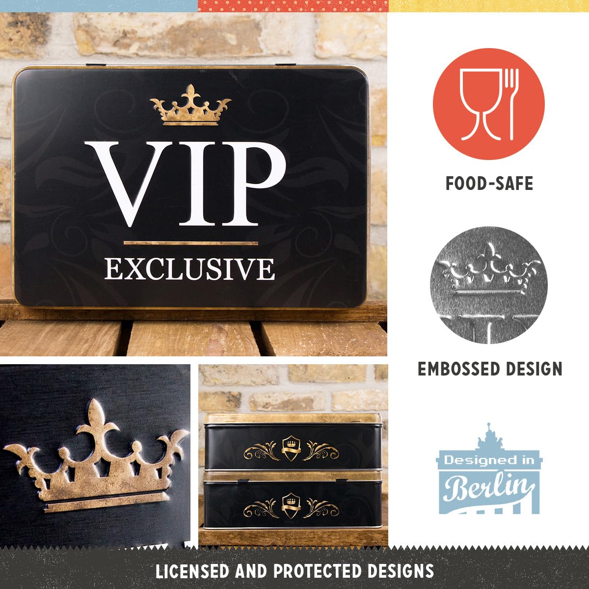 Nostalgic-Art Warning Exclusive VIP Storage Box Flat