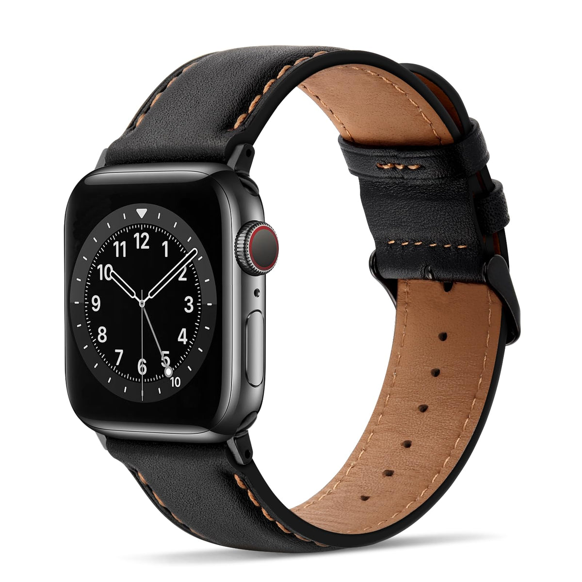 Tasikar Compatible with Apple Watch Strap 49mm 46mm 45mm 44mm 42mm Genuine Leather Replacement Bracelet Band Compatible with iWatch Ultra 3 2 1 SE
