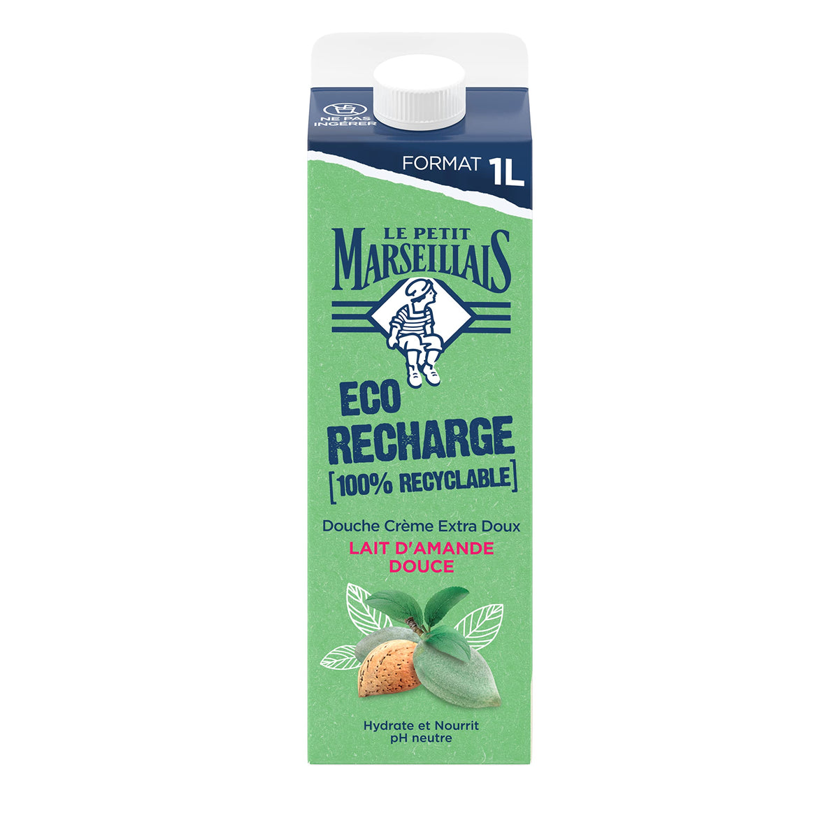 Le Petit Marseillais Extra-Gentle Shower Sweet Almond Fragrance Refill 1L