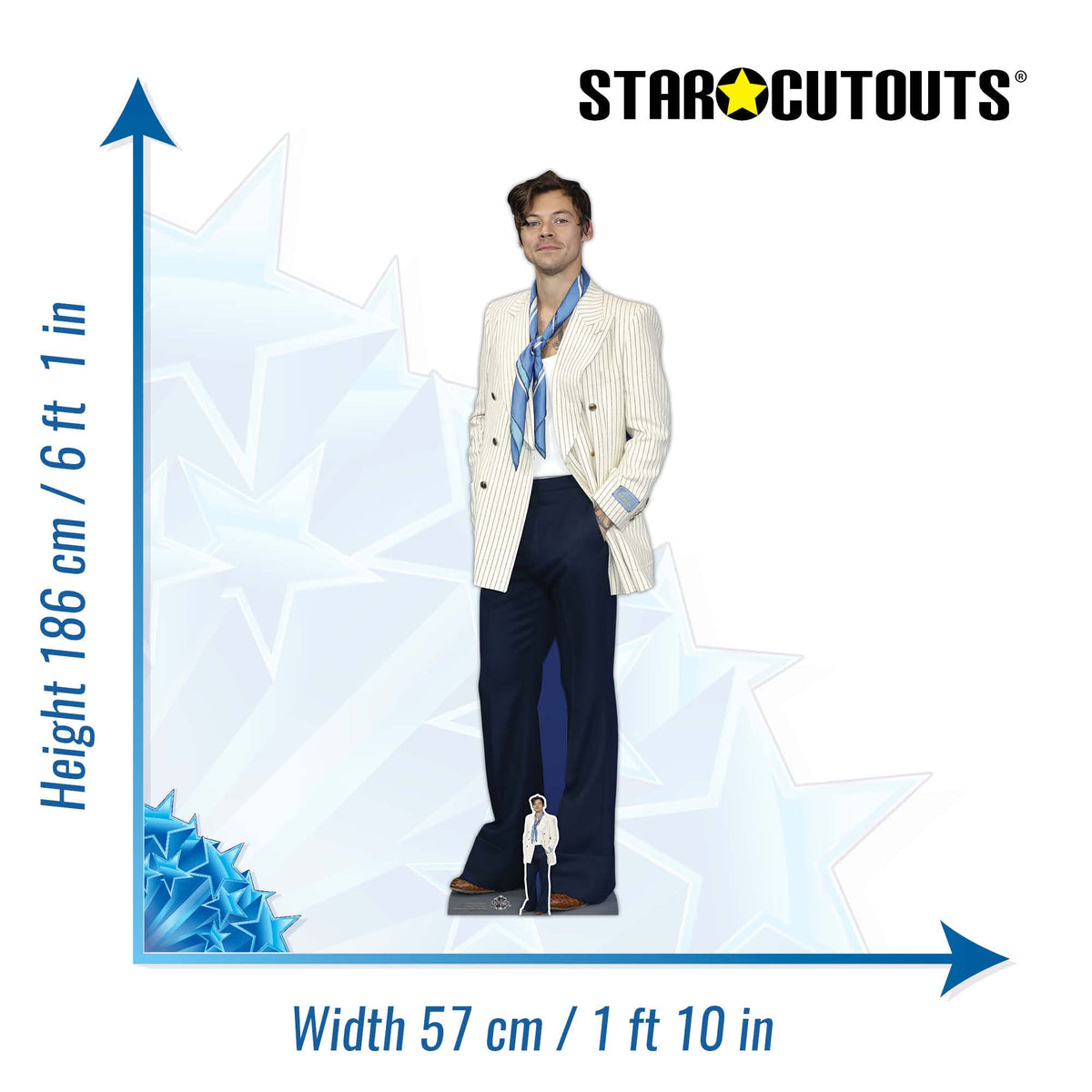 Star Cutouts CS1055 Harry S White Jacket Lifesize Cardboard Cutout With Mini Icon