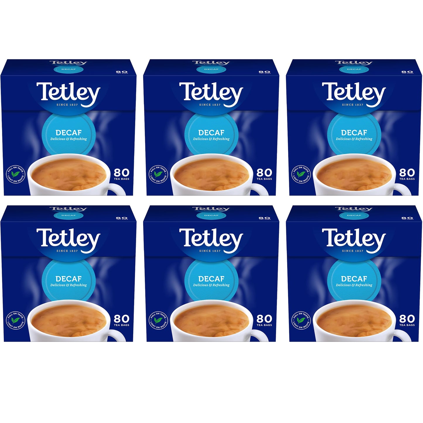 Tetley Everyday Original Decaf Black Tea Bags ? Smooth Decaf Blend - Great for All Day Enjoyment - Rainforest Alliance Certified - Full-Flavoured and