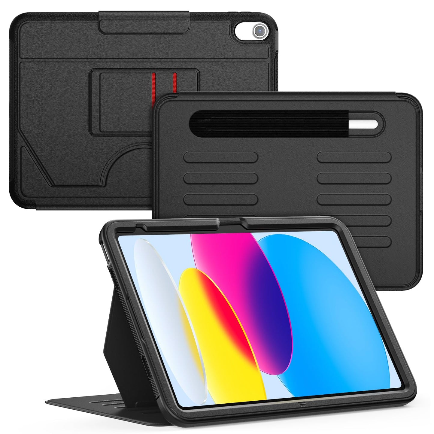 KAIJIAbox Case for iPad (A16) 11th Generation 11 Inch 2025&iPad 10th Generation 10.9 Inch 2022,Shockproof Cover with Magnetic Multi-Angle Stand,Pencil