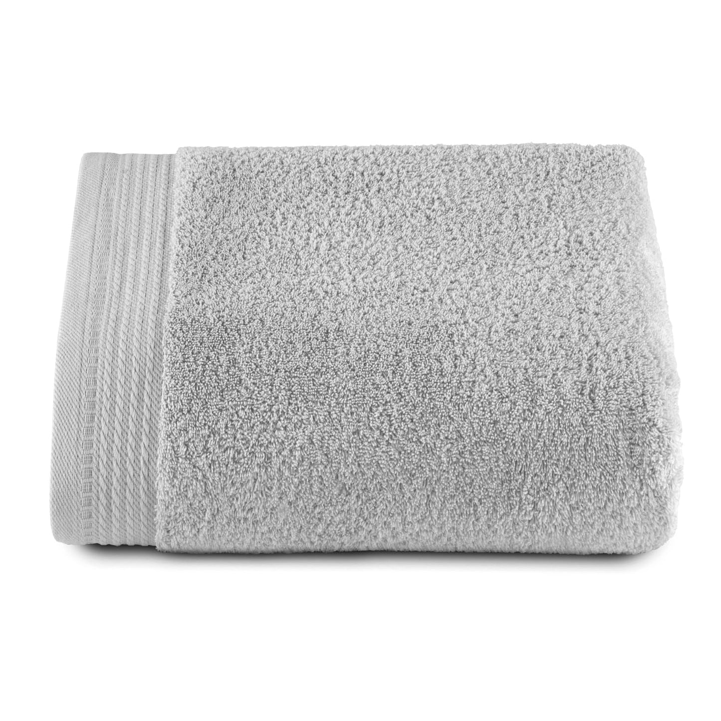 RIZO Top Towel ? Set of 1 Shower Towel ? Large Shower Towel ? Bath Towels ? 100% Combed Cotton ? 600 g/m2 ? Measure 100 x 150 cm ? Silver Grey