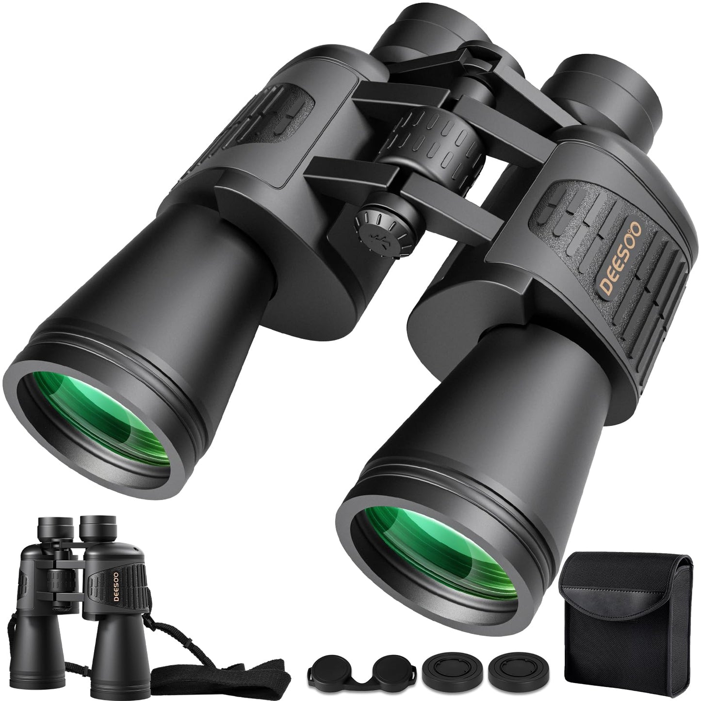 Deesoo 20x52 Binoculars for Adults High Powered - HD Large View Binoculars with Low Light Vision - Professional Binocular for Bird Watching Hunting