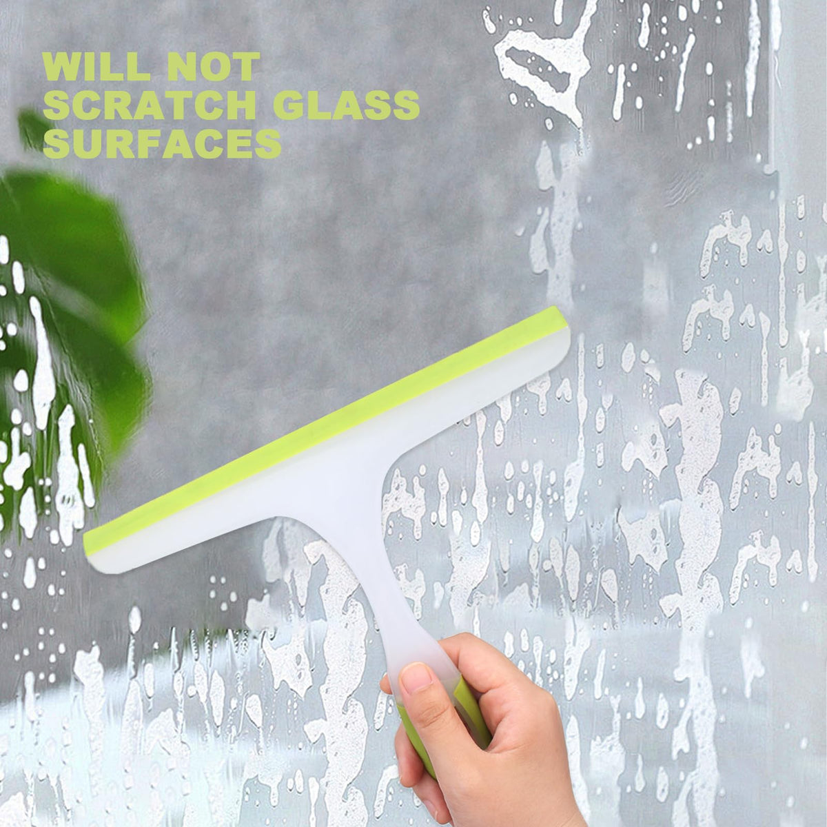 1 Piece Shower Squeegee,Window Squeegee,Shower Cleaner (Green)