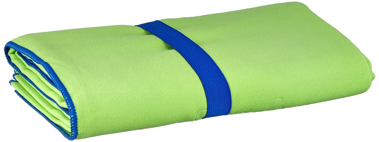 Playshoes Unisex Multifunctional Towel, Microfibre Bath Towel Portable Blanket, Green, 90 x 200 cm