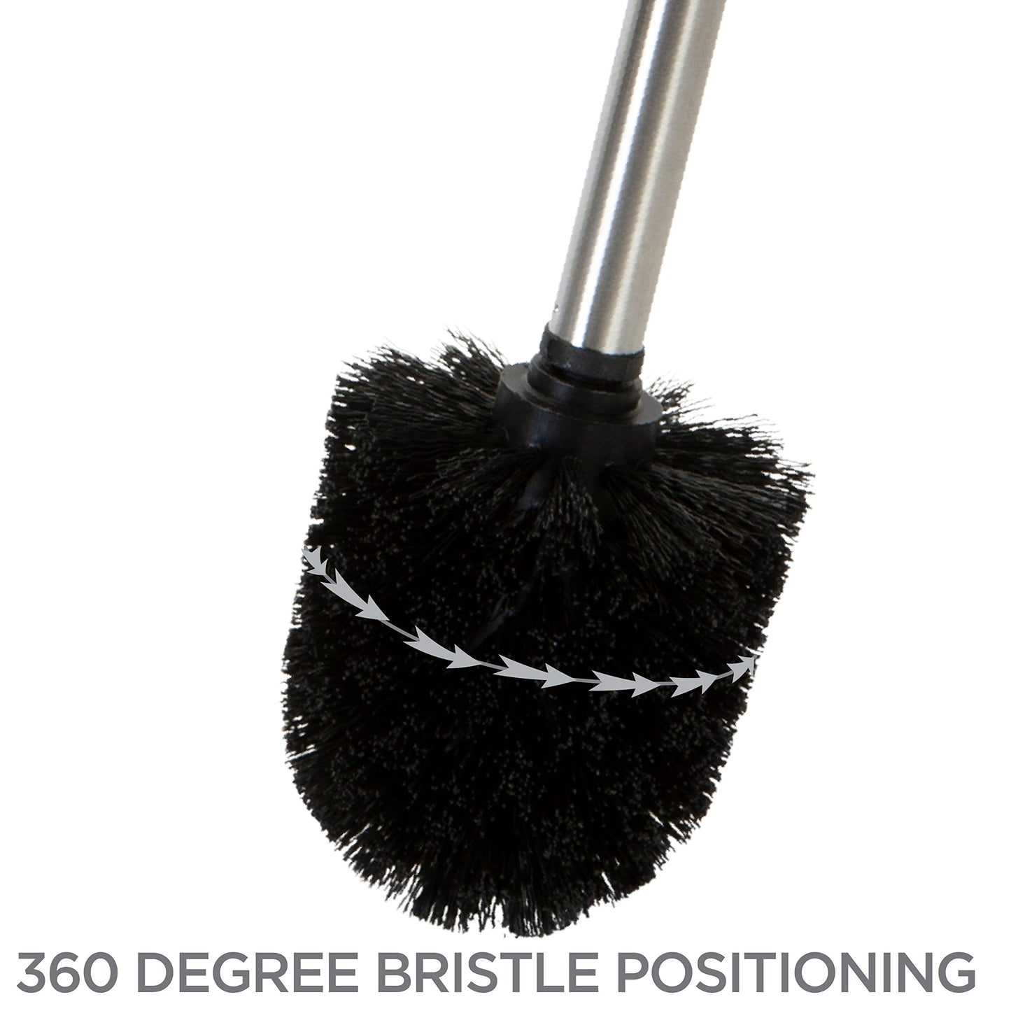 Bath Bliss Toilet-Brushes, Iron, Terrazzo Grey, 1 Pack