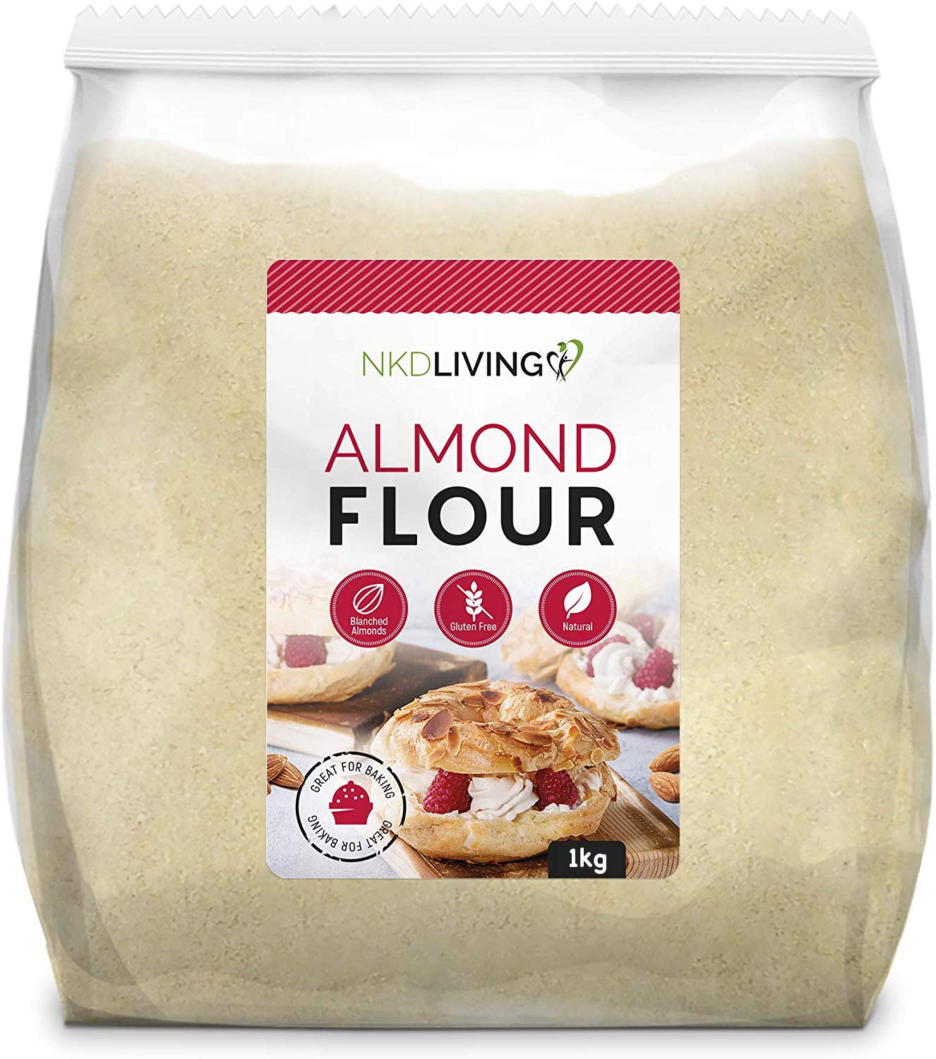 NKD Living Almond Flour (1kg) Finely ground almonds from Spain