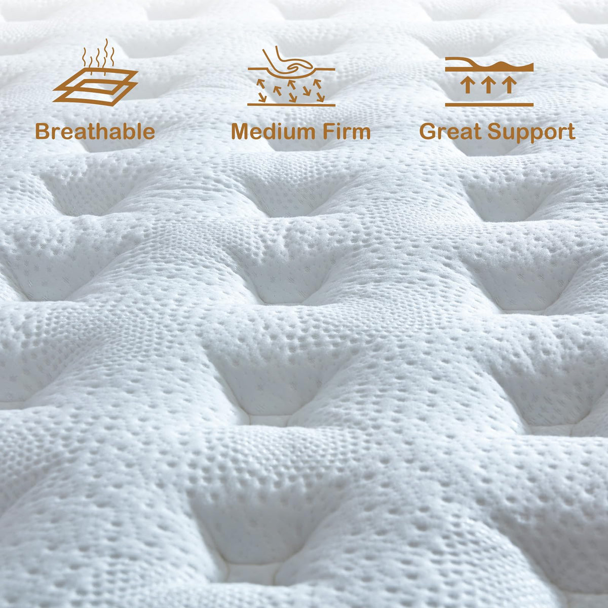 Tegeniss Single Mattress 25cm with Memory Foam & Pocketing Spring | In a Box,Medium Firm, Breathable Cover,Motion Isolation,Edge Support