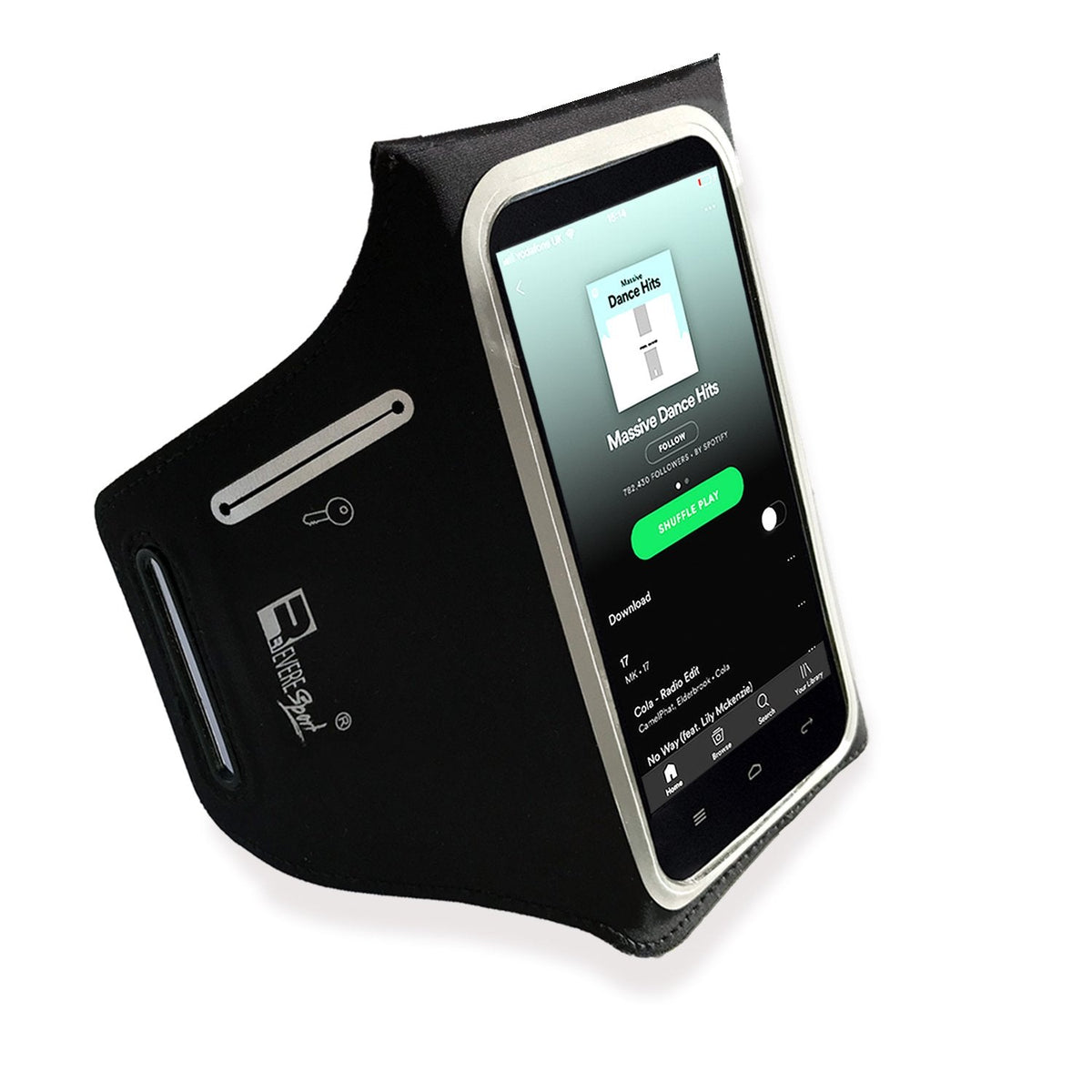 Waterproof Samsung Galaxy Ultra S25/S24/S23/S22/S21/S20 Running Armband with Extra Pockets for Keys, Cash and Cards. Phone Arm Holder for Sports, Gym